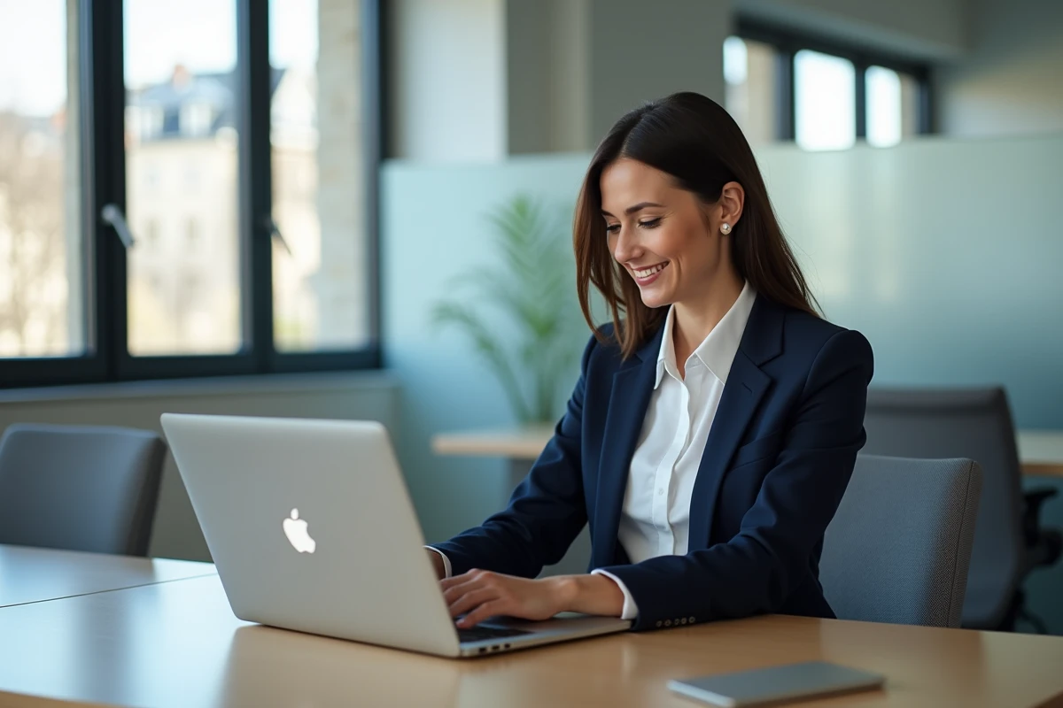 Femme professionnelle au bureau à Dijon