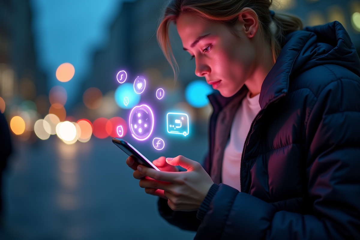 smartphone publicité