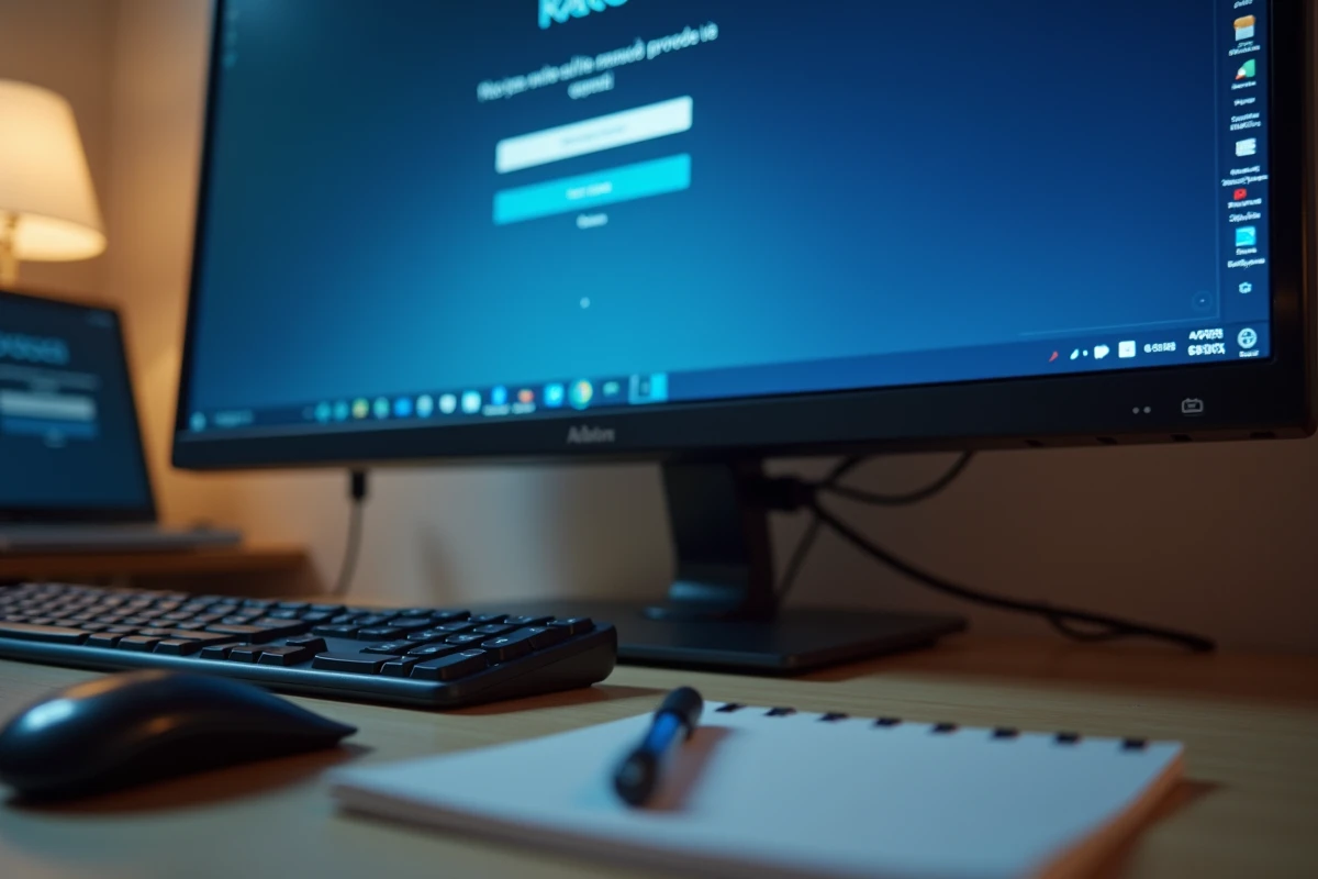 Écran d'ordinateur affichant un message d'accès refusé sur l'interface d'administration de la Freebox avec clavier visible